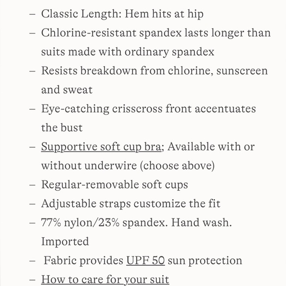 Lands’ End tankini swim top - size 14 - Picture 7 of 9